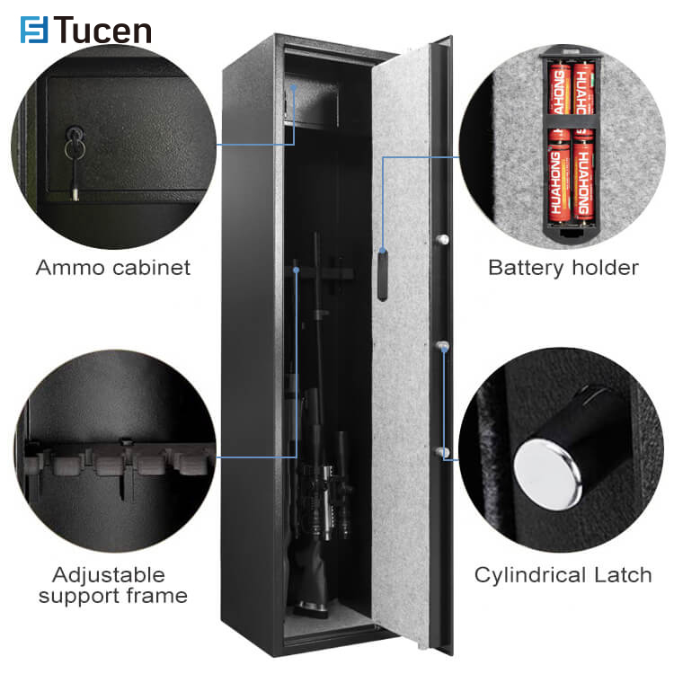 Tucen GS0110E-5 Home Hidden Gun Cabinet Gun Safe Rifle Storage Safe Box