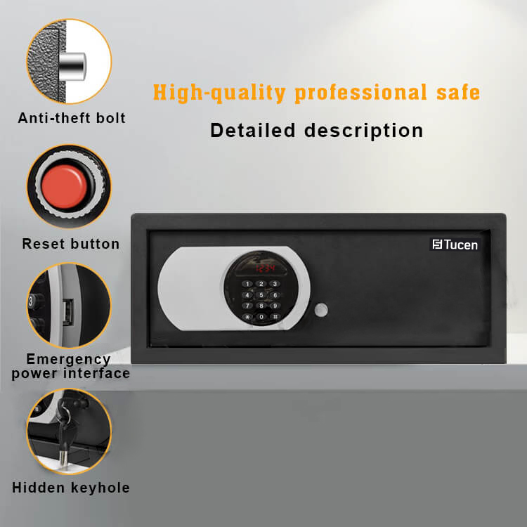 Tucen H0301M LED Document Commercial Electronic Digital Safe Box Hotel