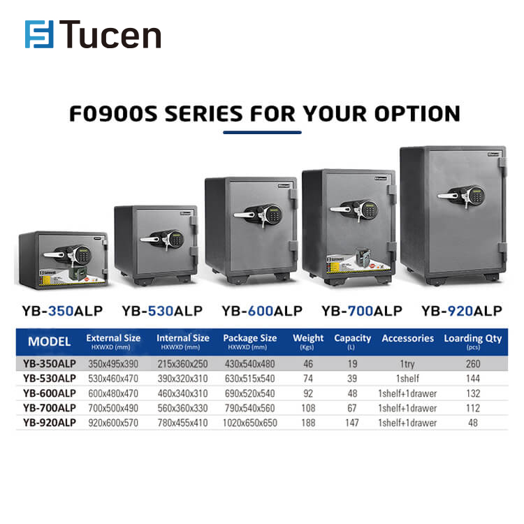 Tucen FP0403E High Quality Safe Box Fireproof Booil Fire Resistent Safe For Home